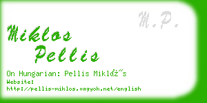 miklos pellis business card